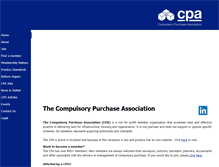 Tablet Screenshot of compulsorypurchaseassociation.org